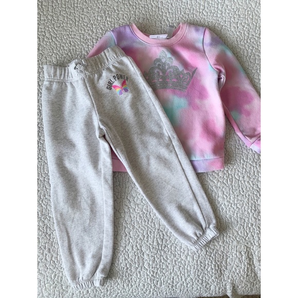 4T tie-dye sweater matching sweats - Picture 4 of 6